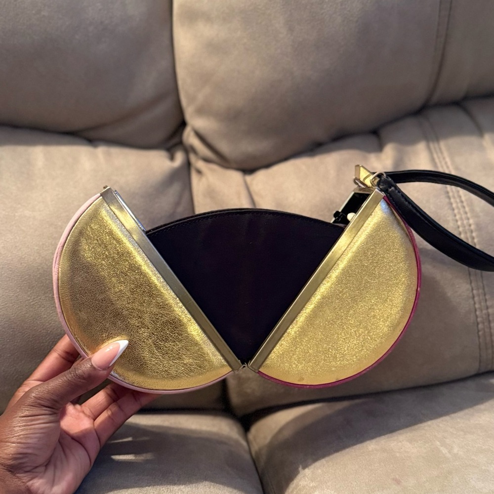 DVF Diane Von FurstenbergTwo-Tone Light Pink, Fuchsia and Gold Women's Bag - Picture 5 of 8